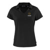 Ladies College Football Playoff Cutter & Buck Daybreak Eco Recycled Black Polo