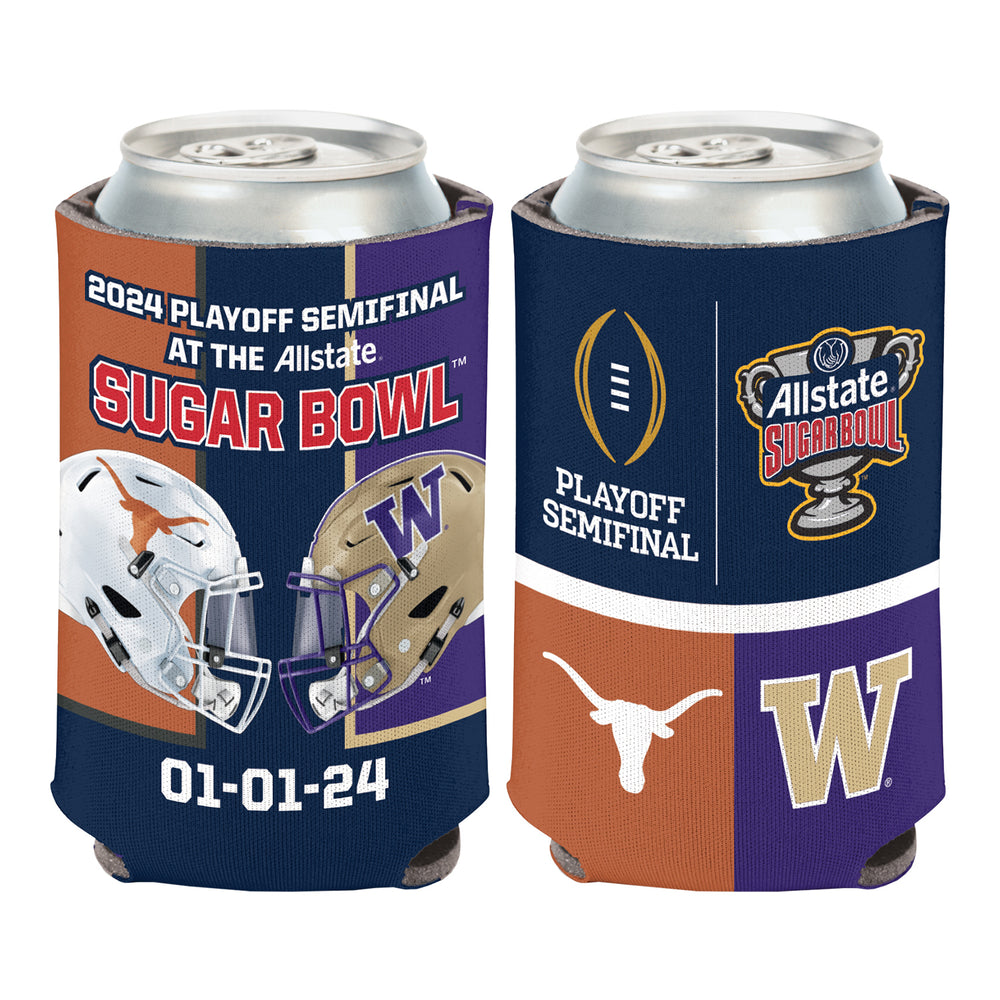 College Football Playoff 2024 Sugar Bowl Head to Head 12 oz Coozie