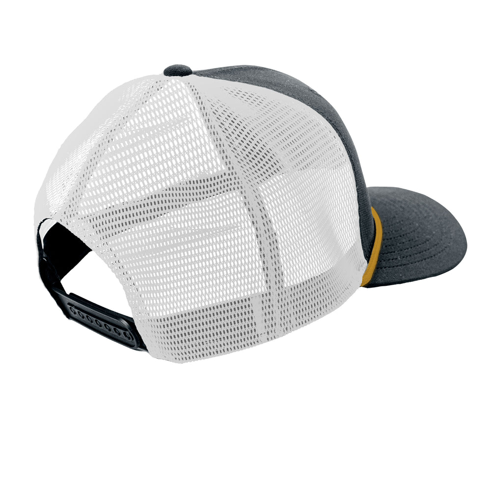 College Football Playoff 2024 National Championship Game Nike Rope Black Trucker Adjustable Hat - Back View