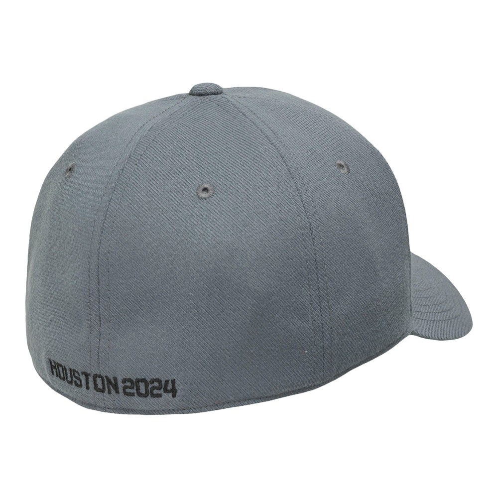 College Football Playoff 2024 National Championship Game Nike Swoosh Flex Grey Hat - Back View