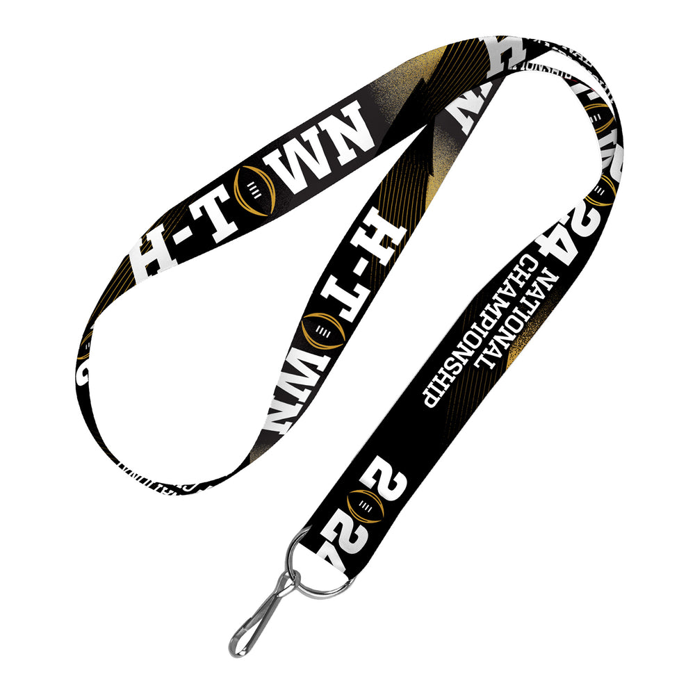College Football Playoff 2024 National Championship Game Black Lanyard