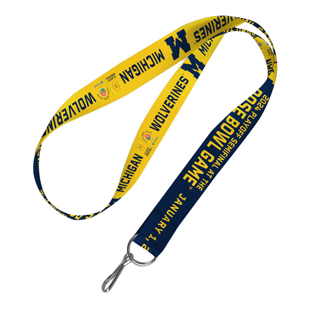 College Football Playoff #1 Michigan 2024 Semifinal Bound Lanyard