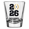 College Football Playoff Miami 2026 National Championship Logo Brands Shot Glass