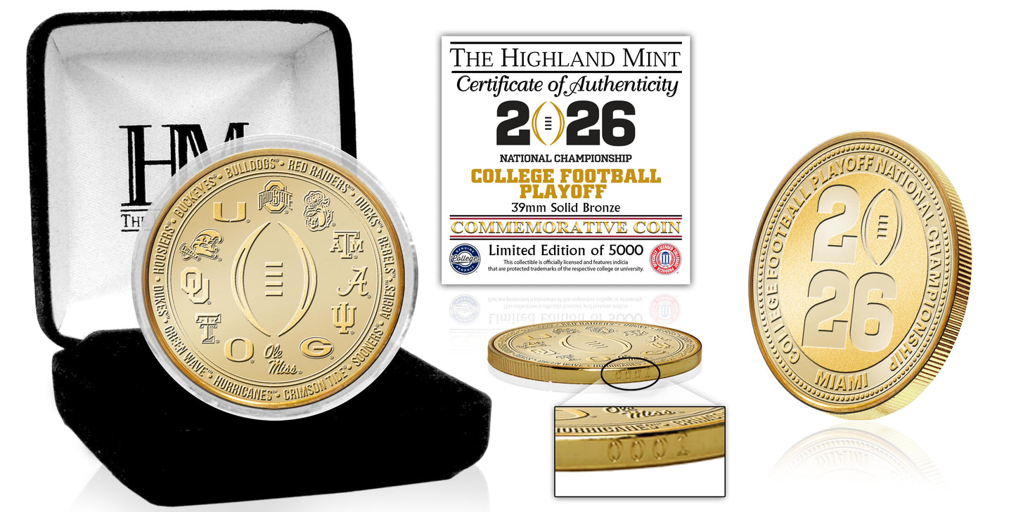 College Football Playoff 2025-26 12 Team Bronze Coin