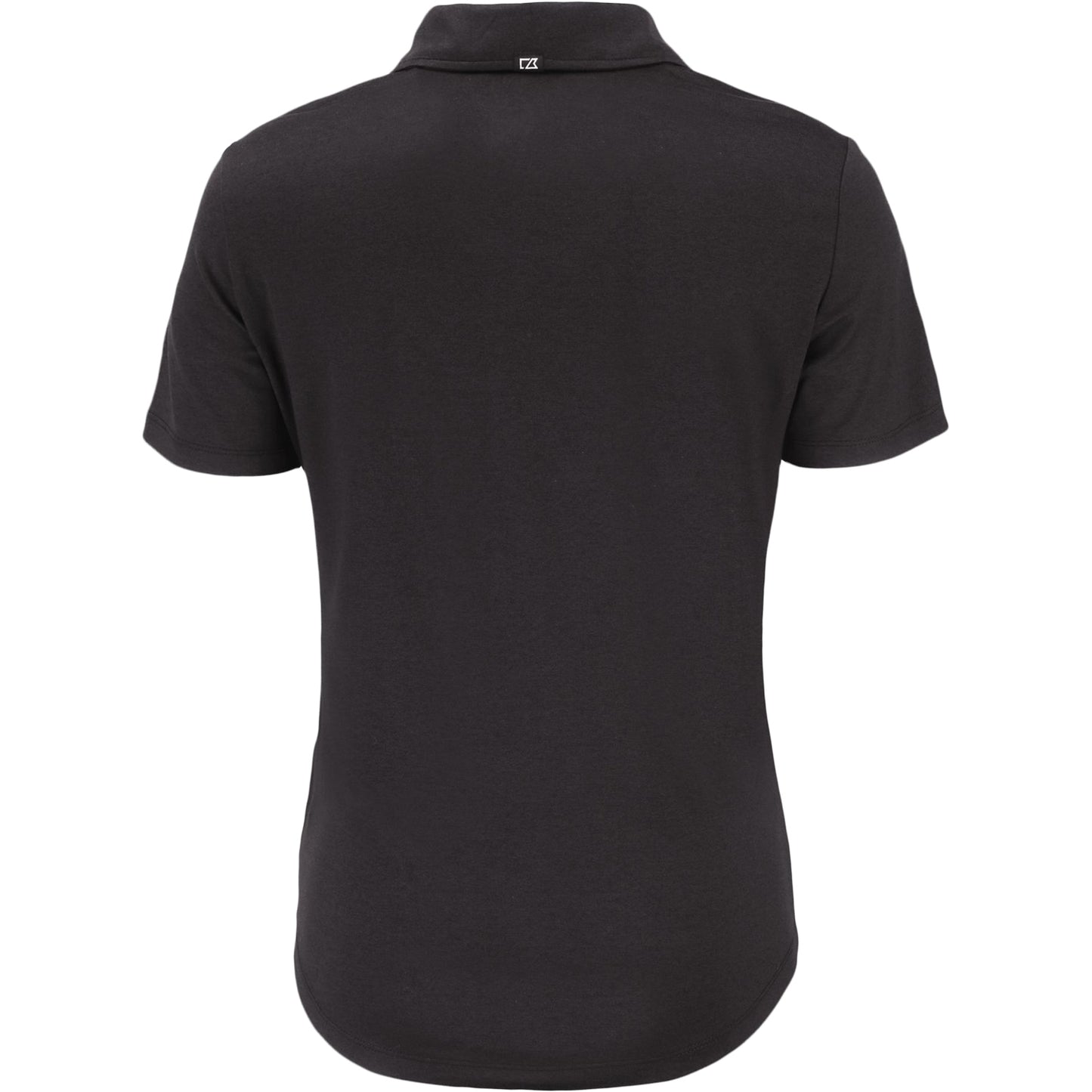 Ladies College Football Playoff National Championship Game 2026 Cutter & Buck Coastline Epic Comfort Recycled Polo In Black - Back View