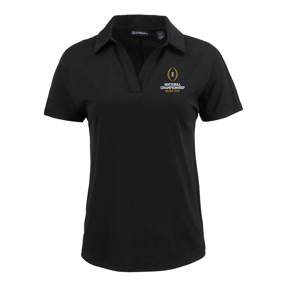Ladies College Football Playoff National Championship Game 2026 Vertical Logo Coastline Epic Comfort Recycled Dolman Polo