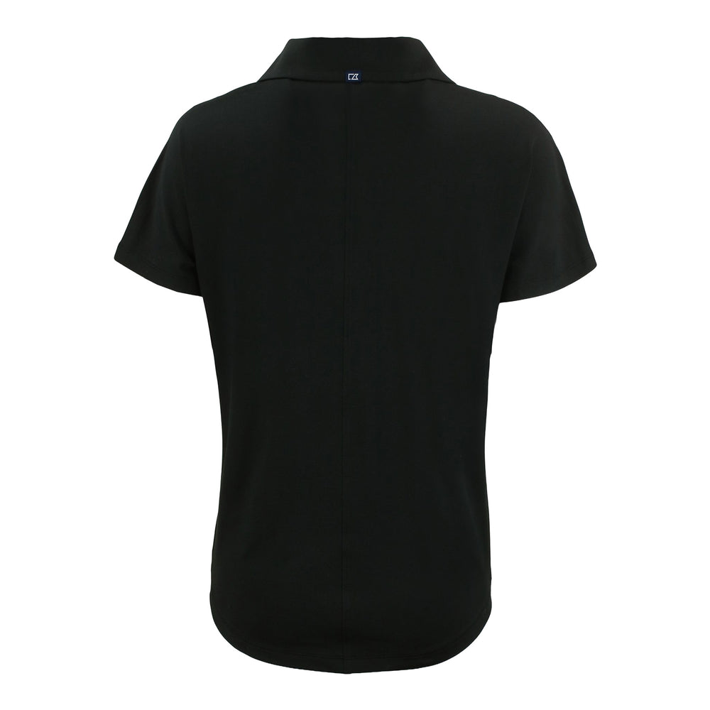 Ladies College Football Playoff National Championship Game 2026 Horizontal Stack Logo Coastline Epic Comfort Recycled Dolman Polo - Back View