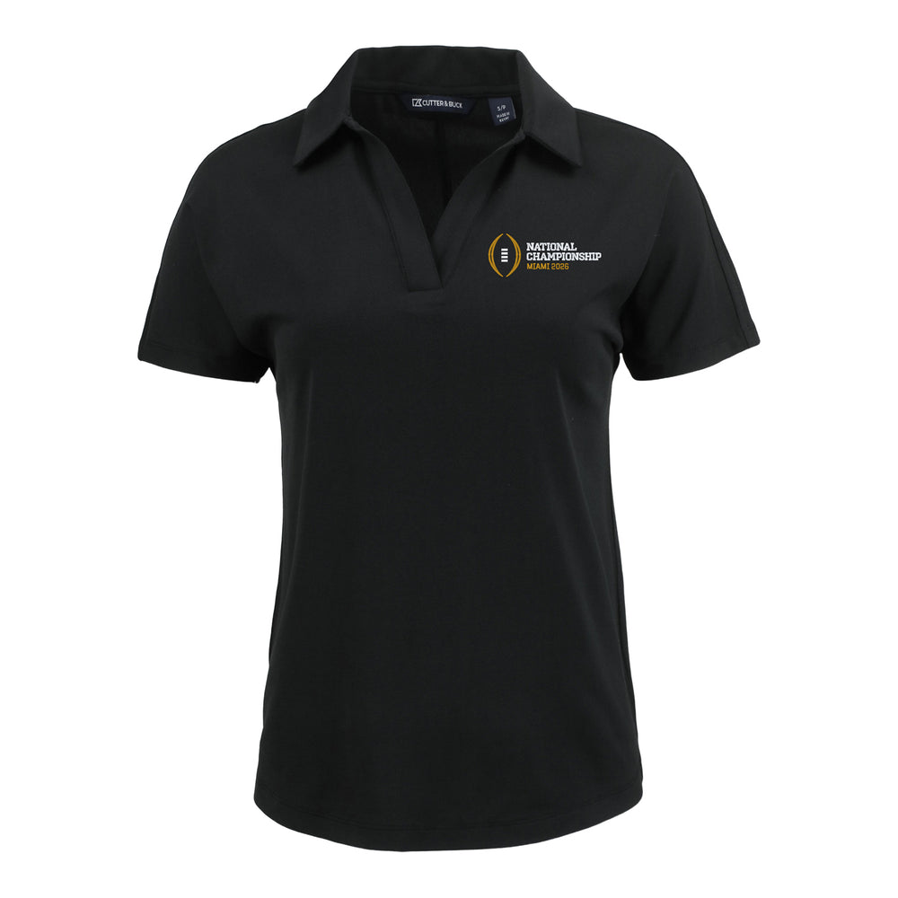 Ladies College Football Playoff National Championship Game 2026 Horizontal Stack Logo Coastline Epic Comfort Recycled Dolman Polo
