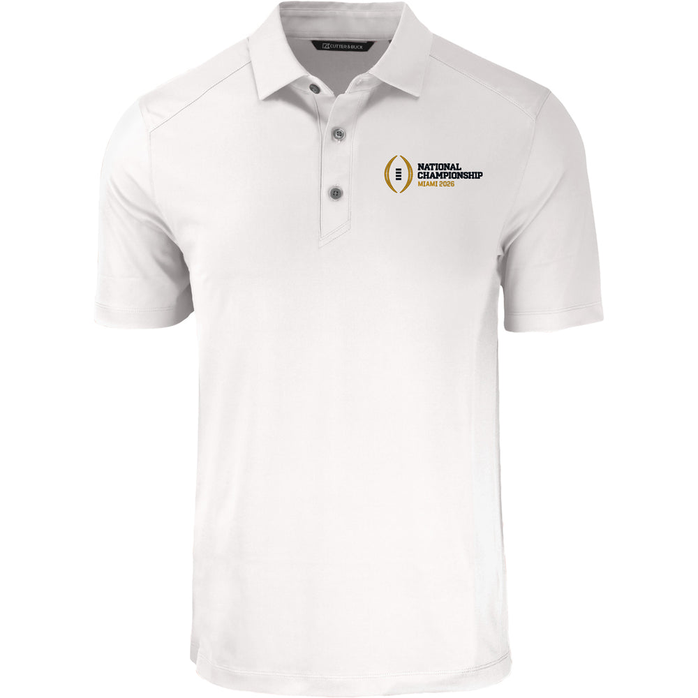 College Football Playoff National Championship Game 2026 Horizontal Stack Logo Forge Eco Stretch Recycled Polo