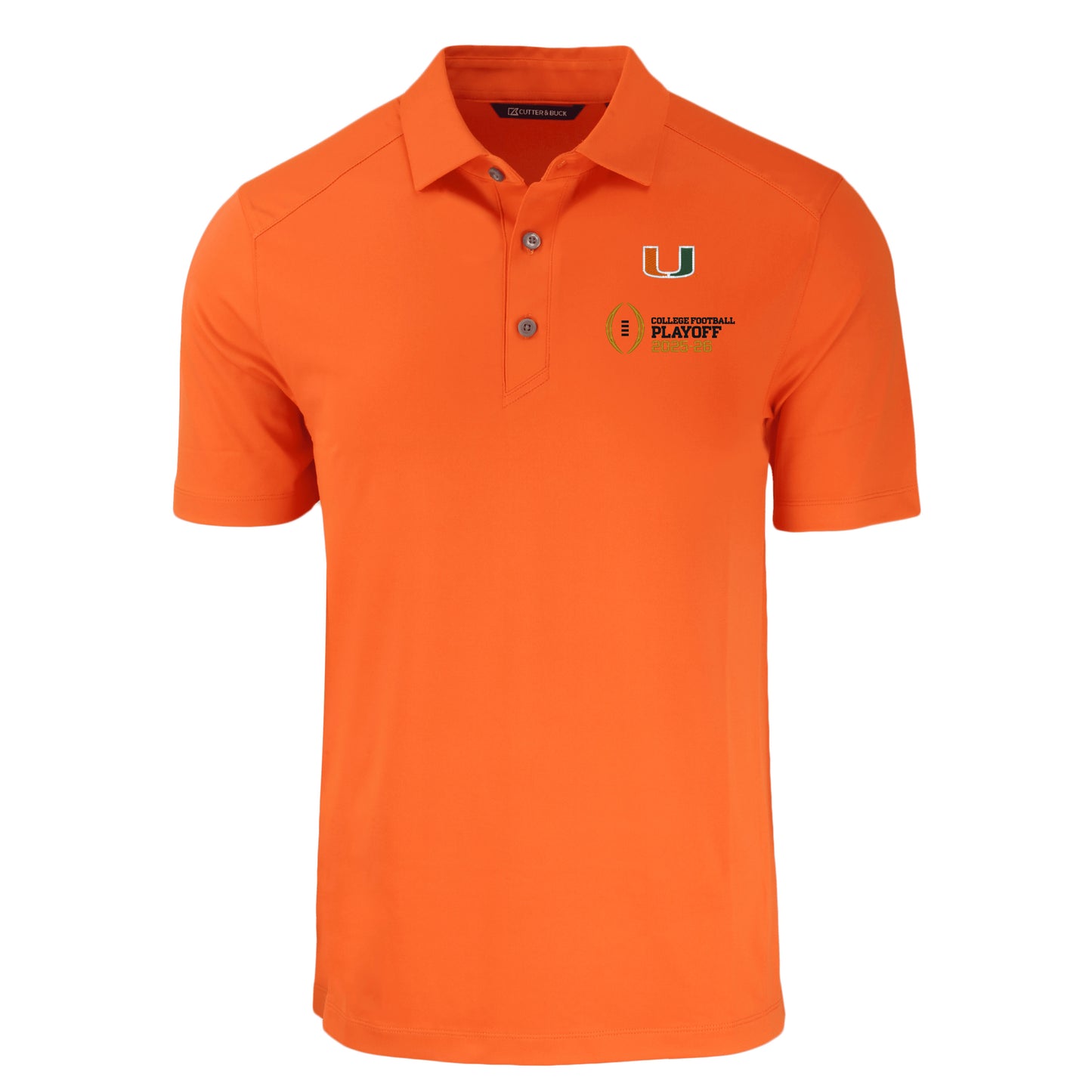 College Football Playoff 2026 Cutter & Buck Miami Eco Stretch Polo