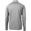 College Football Playoff National Championship Game 2026 Cutter & Buck Adapt Eco Knit Stretch Recycled 1/4 Zip Jacket In Grey - Back View
