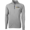 College Football Playoff National Championship Game 2026 Cutter & Buck Adapt Eco Knit Stretch Recycled 1/4 Zip Jacket In Grey - Front View