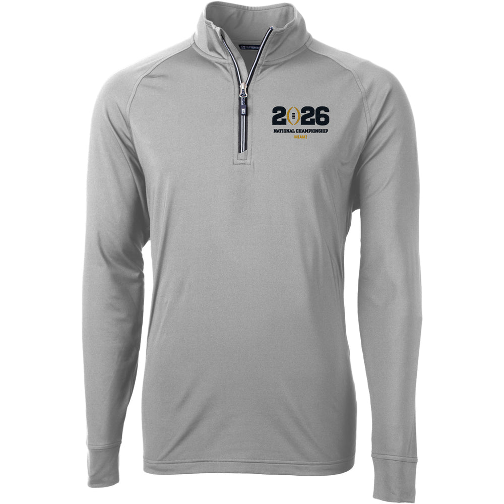 College Football Playoff National Championship Game 2026 Miami Adapt Eco Knit Stretch Recycled 1/4 Zip Jacket