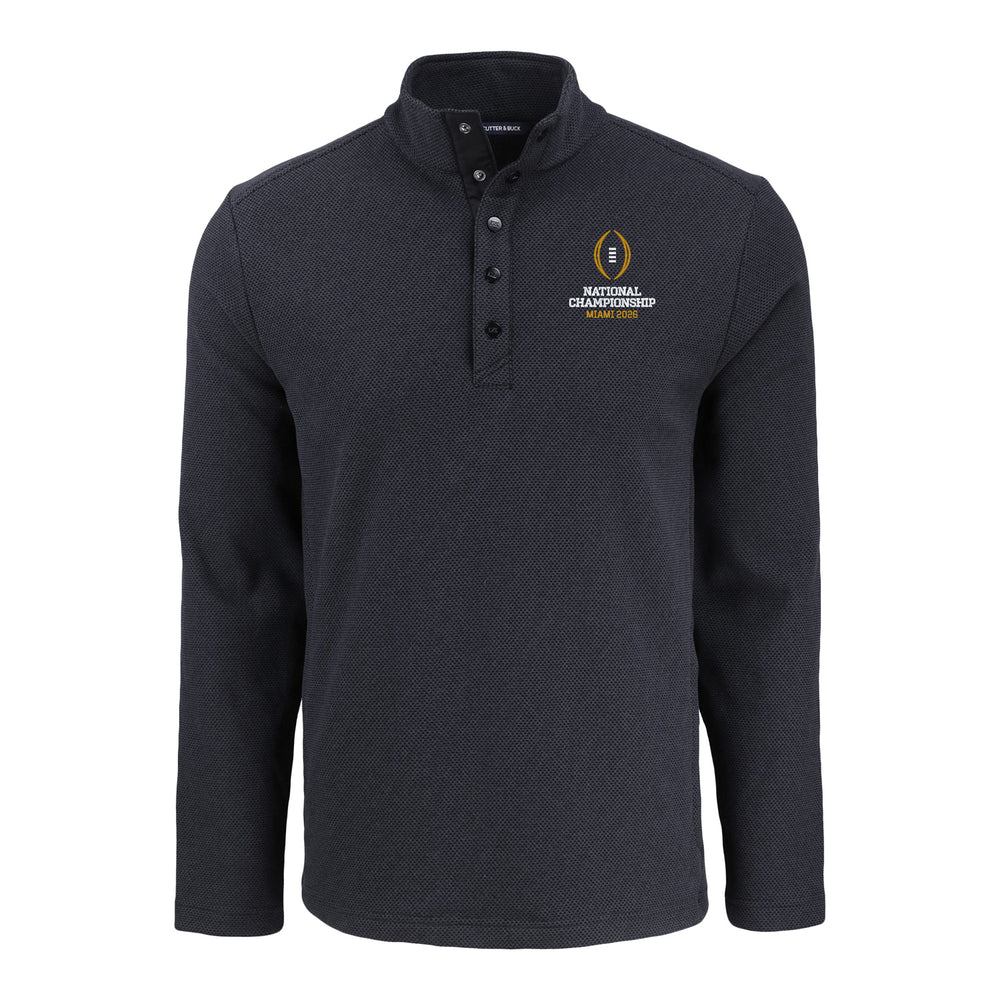 College Football Playoff National Championship Game 2026 Vertical Logo Hunts Point Eco Textured Fleece Recycled Snap Jacket
