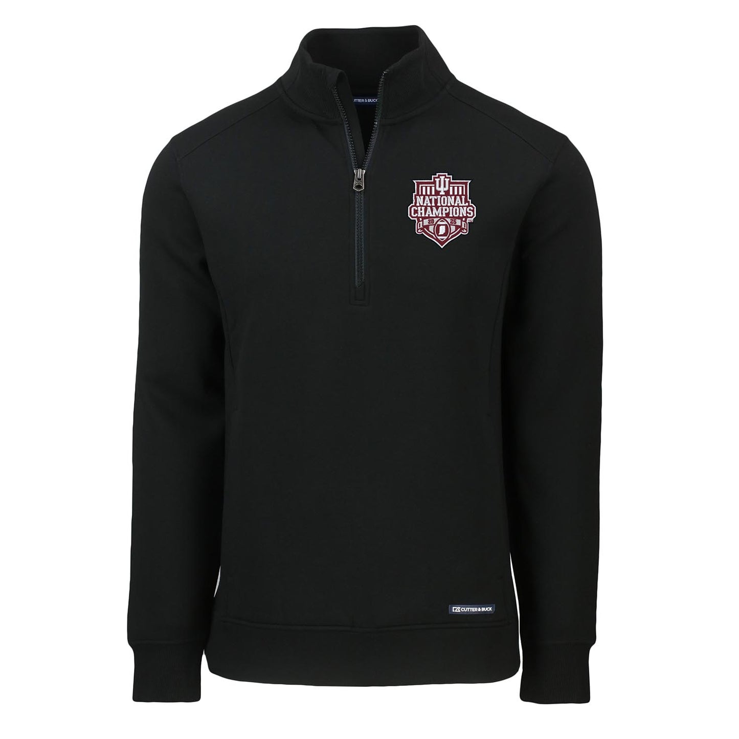 Indiana Hoosiers CFP National Champions Black Roam Quarter-Zip Pullover