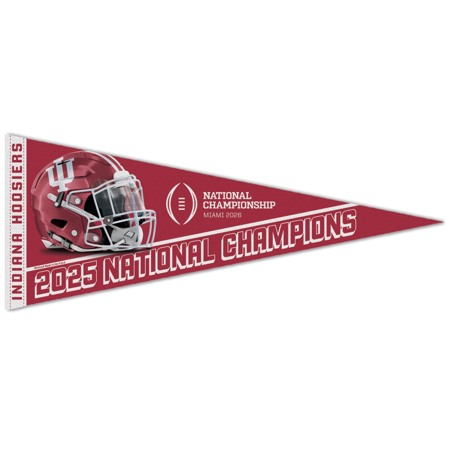 Indiana Hoosiers College Football Playoff National Champions Pennant