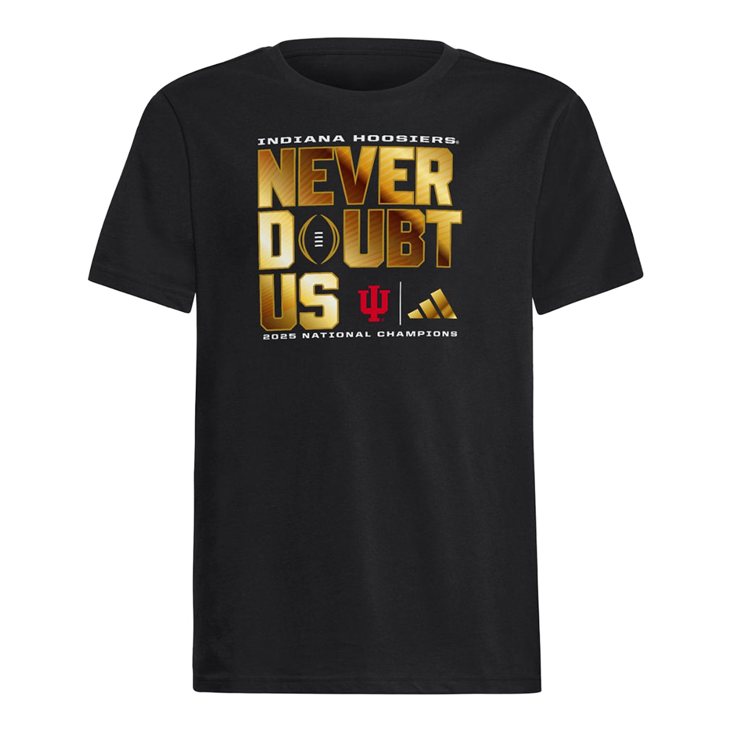 Indiana Hoosiers College Football Playoff National Champions Adidas "Never Doubt Us" Youth T-Shirt
