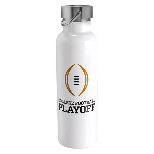 College Football Playoff 26oz Voda Bottle in White - Front View