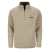 College Football Playoff Fortune 1/4 Zip Jacket in Oat - Front View
