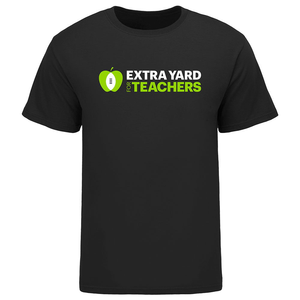 College Football Playoff Extra Yard Logo Black T-Shirt in Black - Front View