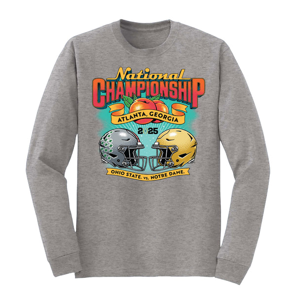 College Football Playoff 2025 National Championship Game Head-To-Head Long Sleeve T-Shirt