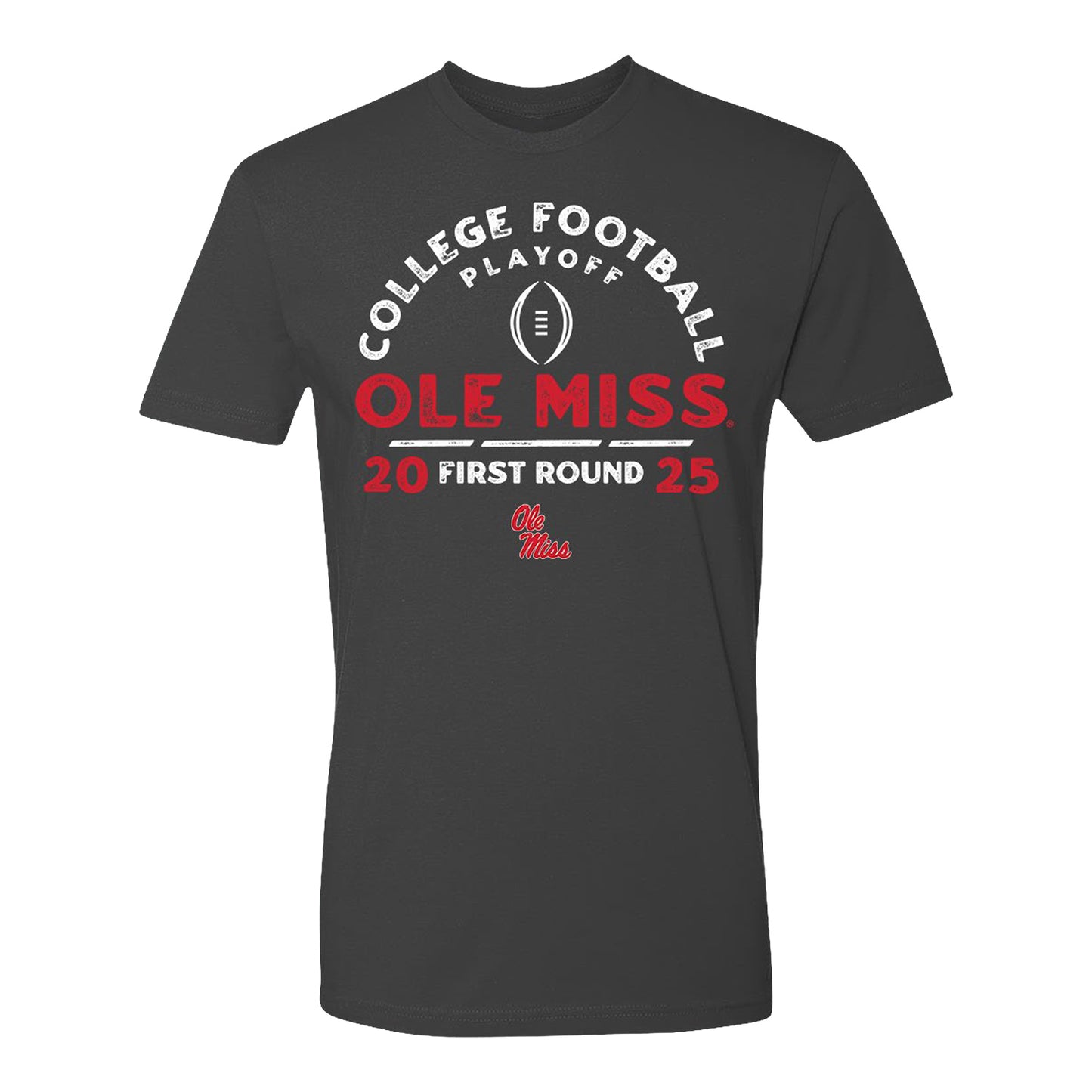 College Football Playoff 2025 First Round Team Ole Miss Rebels T-Shirt