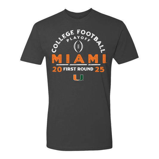 College Football Playoff 2025 First Round Miami Hurricanes T-Shirt