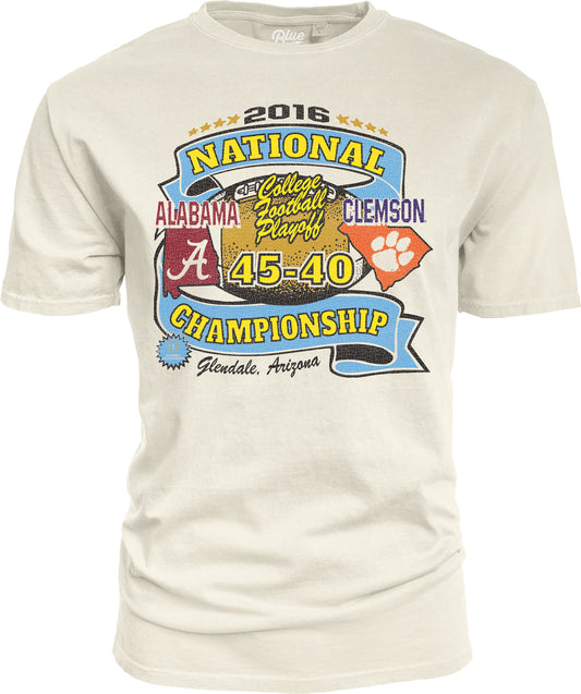 Blue 84 College Football Playoff National Championship Game 2016 Matchup T-Shirt