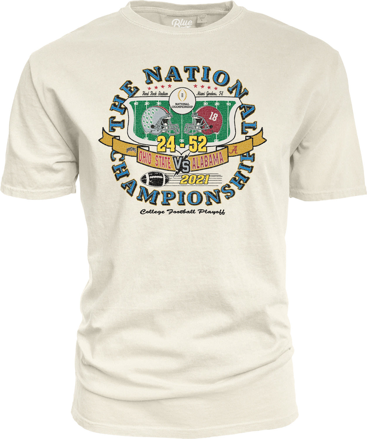 Blue 84 College Football Playoff National Championship Game 2021 Matchup T-Shirt