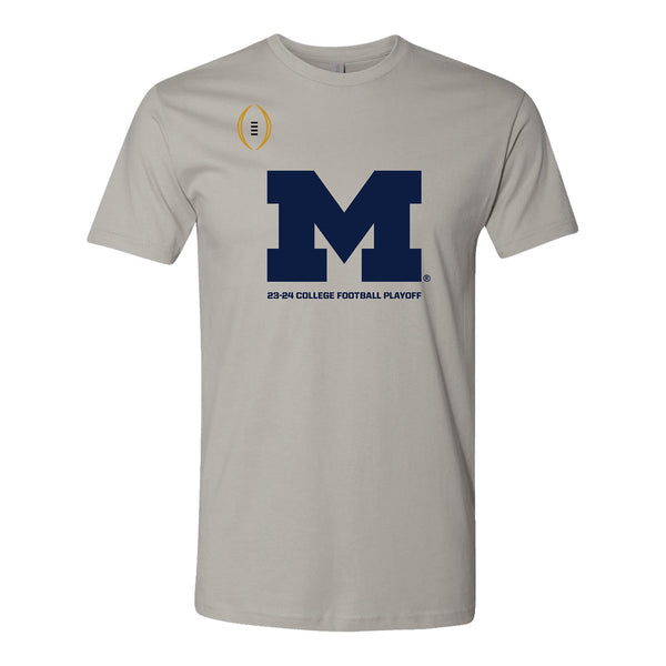 College Football Playoff #1 Michigan Grey T-Shirt