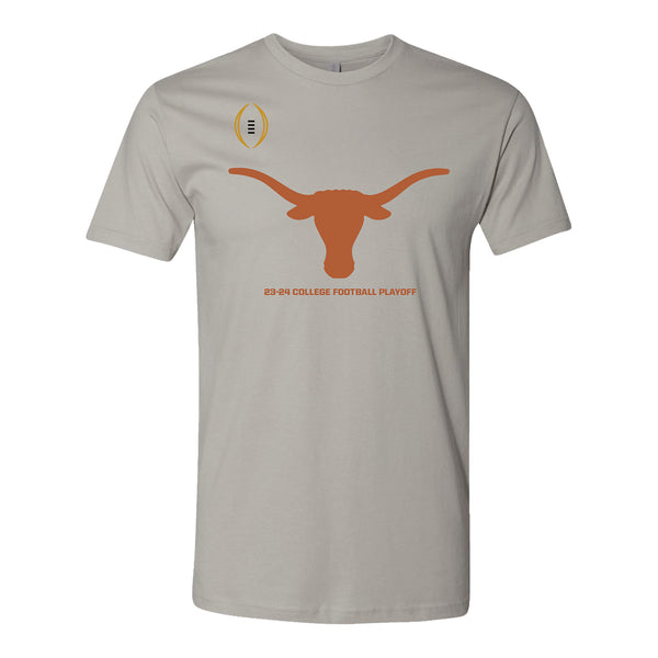College Football Playoff #3 Texas Grey T-Shirt