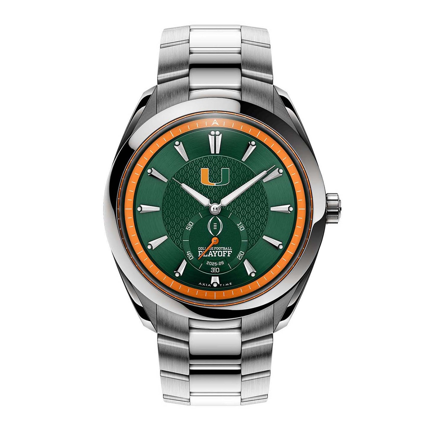 College Football Playoff Miami Hurricanes Lythos Stainless Steel Watch