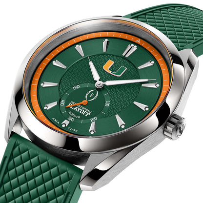 College Football Playoff Miami Hurricanes Lythos Stainless Steel Watch