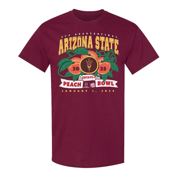 College Football Playoff 2025 Arizona State Sun Devils Chick Fil A Peach Bowl Bound T-Shirt