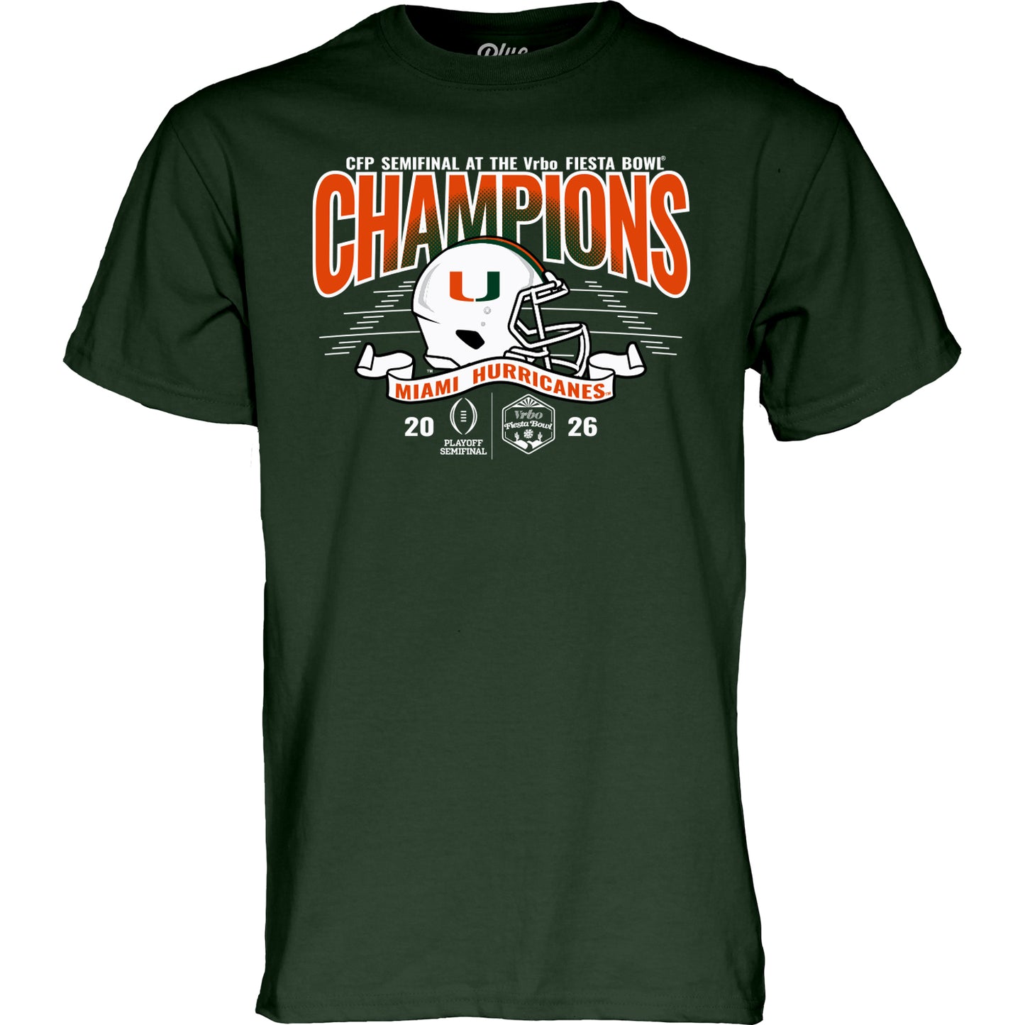 Blue 84 Miami 2026 VRBO Fiesta Bowl Champions T-shirt