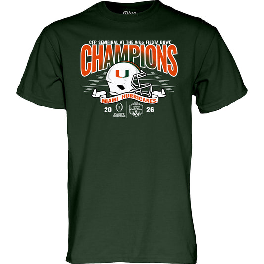 Blue 84 Miami 2026 VRBO Fiesta Bowl Champions T-shirt