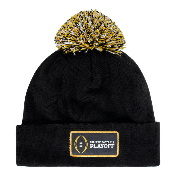 College Football Playoff Black Knit Hat