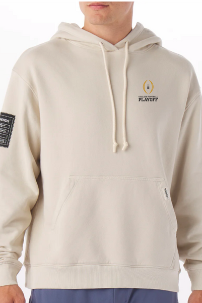 College Football Playoff Logo Natural Hooded Sweatshirt – College