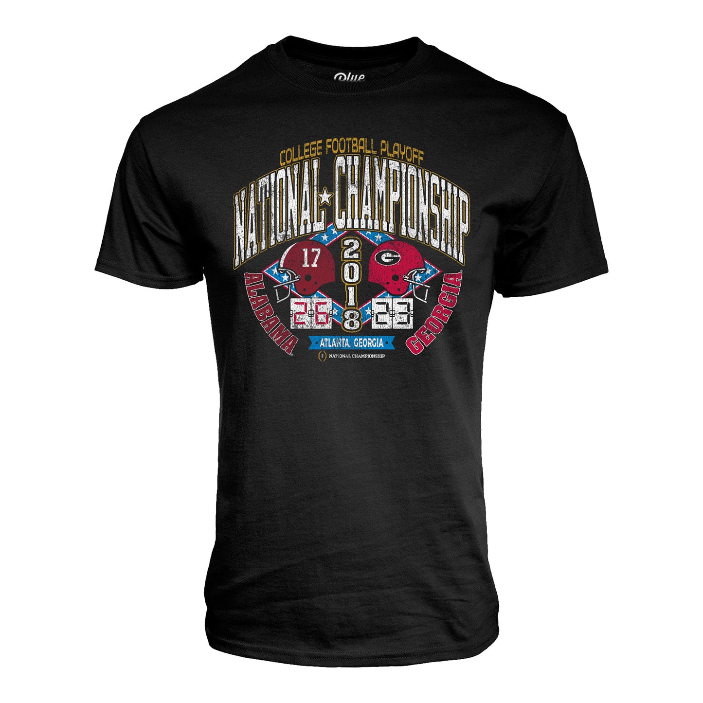 College Football Playoff National Championship Game 2018 Matchup T-Shirt - Front View