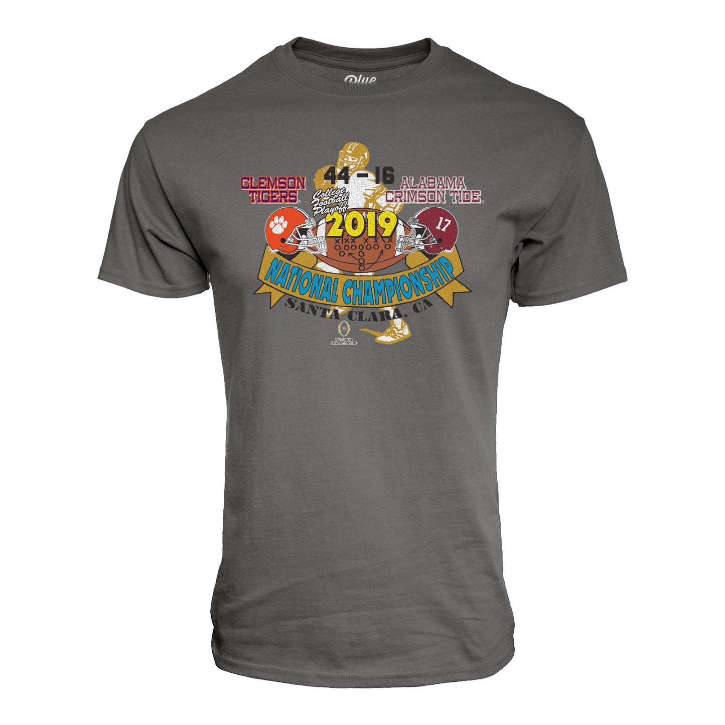 College Football Playoff National Championship Game 2019 Matchup T-Shirt - Front View