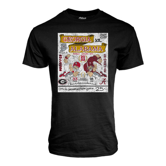 College Football Playoff National Championship Game 2022 Matchup T-Shirt - Front View