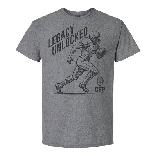 LGM Legacy Unlocked Grey T-Shirt - front view