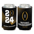 College Football Playoff 2024 National Championship Game Black Coozie - Front View