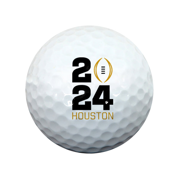 College Football Playoff 2024 National Championship Game White Golf Ball