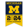 College Football Playoff 2024 National Championship Game Michigan Hatpin