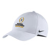 College Football Playoff 2024 National Championship Game Nike Dry Performance White Adjustable Hat - Front View
