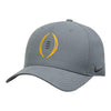 College Football Playoff 2024 National Championship Game Nike Swoosh Flex Grey Hat - Front View