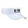 College Football Playoff 2024 National Championship Game White Adjustable Visor - Front Right View