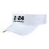 College Football Playoff 2024 National Championship Game White Adjustable Visor - Front Left