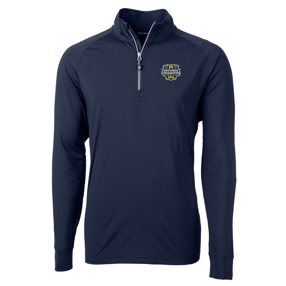 Men's Jordan Brand Navy Michigan Wolverines College Football Playoff 2023  National Champions Therma Performance Pullover Hoodie